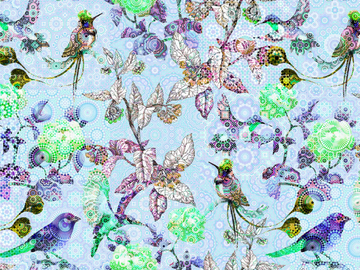 EXOTIC MOSAIC - Digital printing wallpaper with floral pattern by Architects Paper - view 3